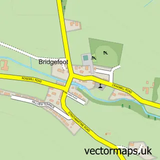 Street map sample of Bridgefoot, Angus
