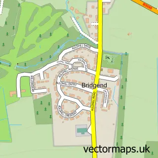 Street map sample of Bridgend, West Lothian