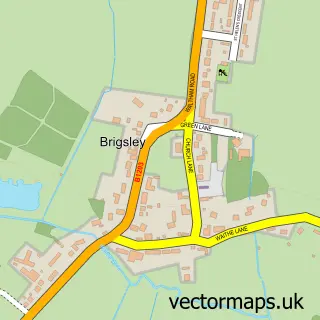 Street map sample of Brigsley, Lincolnshire