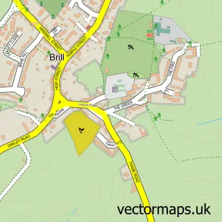Street map sample of Brill, Buckinghamshire