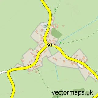 Street map sample of Brinkhill, Lincolnshire