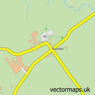 Street map sample of Bromfield, Cumbria