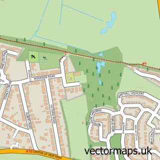 Street map sample of Brookfield, Renfrewshire