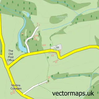 Street map sample of Broomfield, Somerset