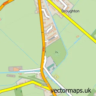 Street map sample of Broughton, Tweeddale