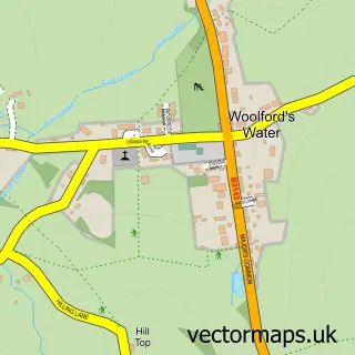 Street map sample of Buckland Newton, Dorset
