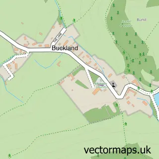 Street map sample of Buckland, Gloucestershire