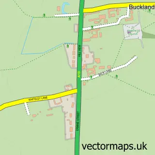 Street map sample of Buckland, Hertfordshire