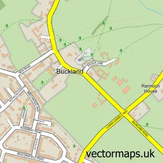 Street map sample of Buckland, Buckinghamshire
