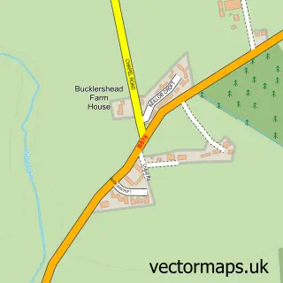 Street map sample of Bucklerheads, Angus