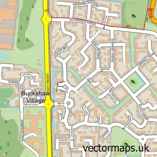 Street map sample of Buckshaw Village, Lancashire