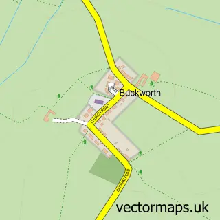 Street map sample of Buckworth, Cambridgeshire