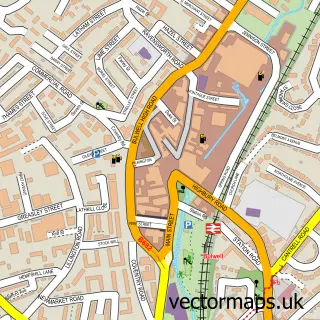Street map sample of Bulwell, Nottinghamshire