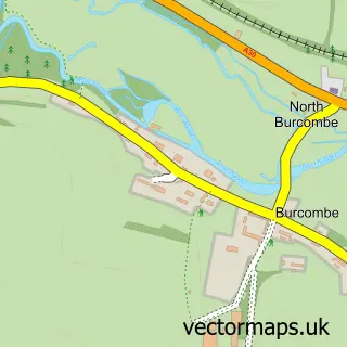 Street map sample of Burcombe, Wiltshire
