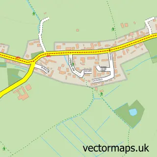 Street map sample of Burgh by Sands, Cumbria