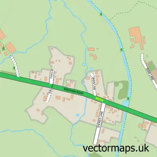 Street map sample of Burland, Cheshire