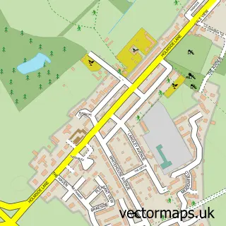 Street map sample of Burnhope, Durham