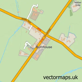 Street map sample of Burnhouse, Ayrshire and Arran