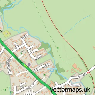 Street map sample of Burniston, North Yorkshire