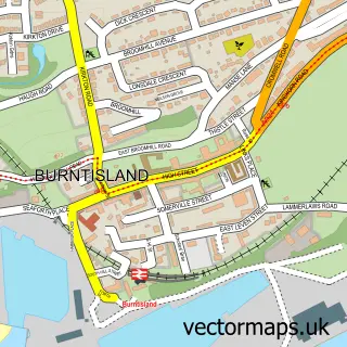 Street map sample of Burntisland, Fife