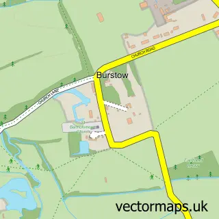 Street map sample of Burstow, Surrey