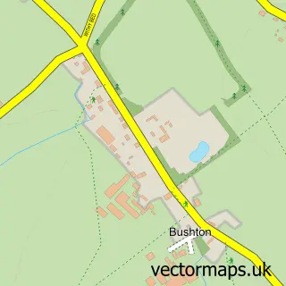 Street map sample of Bushton, Wiltshire