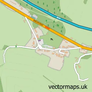 Street map sample of Cadmore End, Buckinghamshire