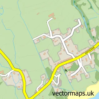 Street map sample of Cailigearraidh, Ross and Cromarty