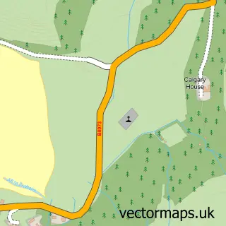 Street map sample of Calgary, Argyll and Bute