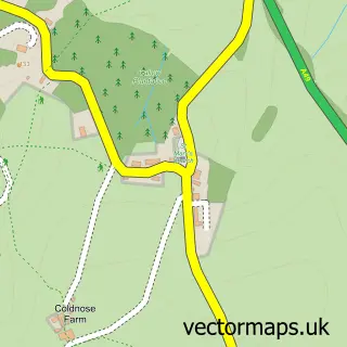 Street map sample of Callow, Herefordshire