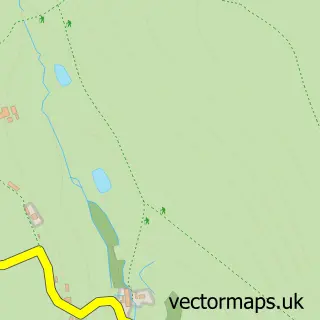 Street map sample of Calvadnack, Cornwall