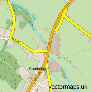 Street map sample of Cambridge, Gloucestershire