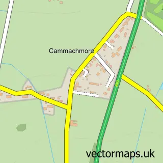 Street map sample of Cammachmore, Kincardineshire