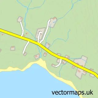 Street map sample of Caolas Scalpaigh, Western Isles