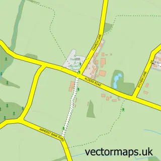 Street map sample of Capel, Kent