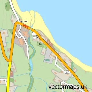 Street map sample of Carbost, Ross and Cromarty