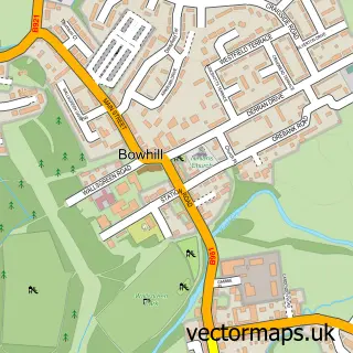 Street map sample of Cardenden, Fife