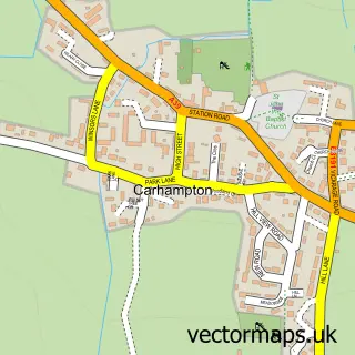 Street map sample of Carhampton, Somerset