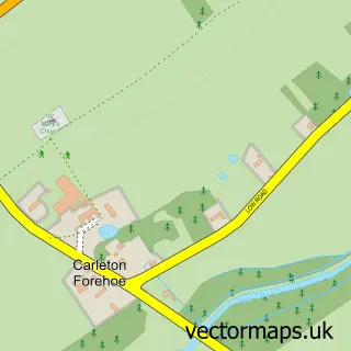 Street map sample of Carleton Forehoe, Norfolk