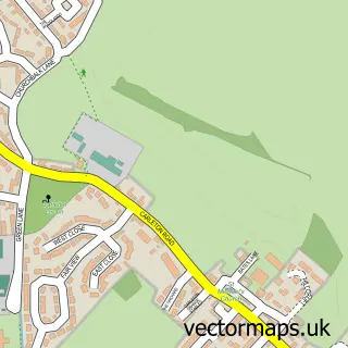 Street map sample of Carleton, West Yorkshire