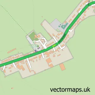 Street map sample of Carlton Miniott, North Yorkshire