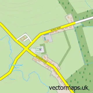 Street map sample of Carmichael, Lanarkshire