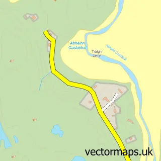 Street map sample of Carnais, Western Isles