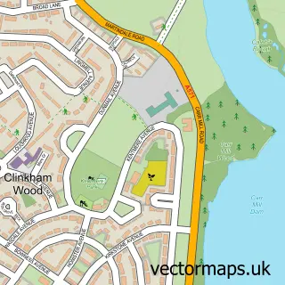 Street map sample of Carr Mill, Merseyside