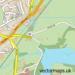 Street map sample of Castleton, Dorset