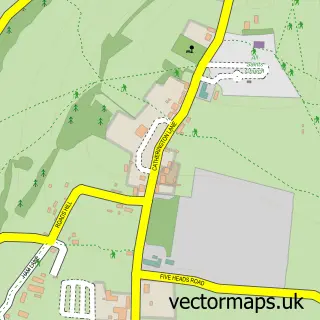 Street map sample of Catherington, Hampshire