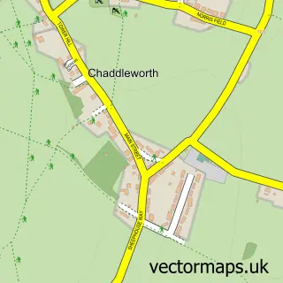 Street map sample of Chaddleworth, Berkshire