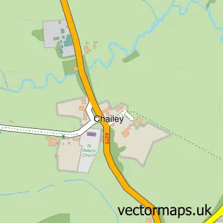 Street map sample of Chailey, East Sussex