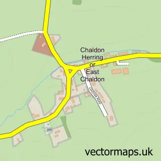 Street map sample of Chaldon Herring, Dorset