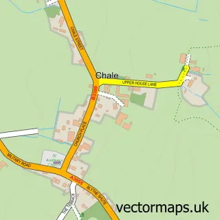 Street map sample of Chale, Isle of Wight